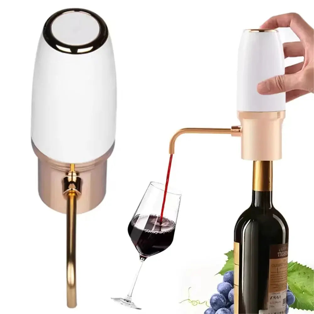 USB Rechargeable Automatic Wine Aerator Pourer Portable Electric Red Wine Decanter Dispenser for Business Family Father's Day from PriceLows™