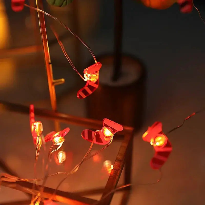 LED Fairy String Lights | 2M Length | Battery Operated | Christmas Figures