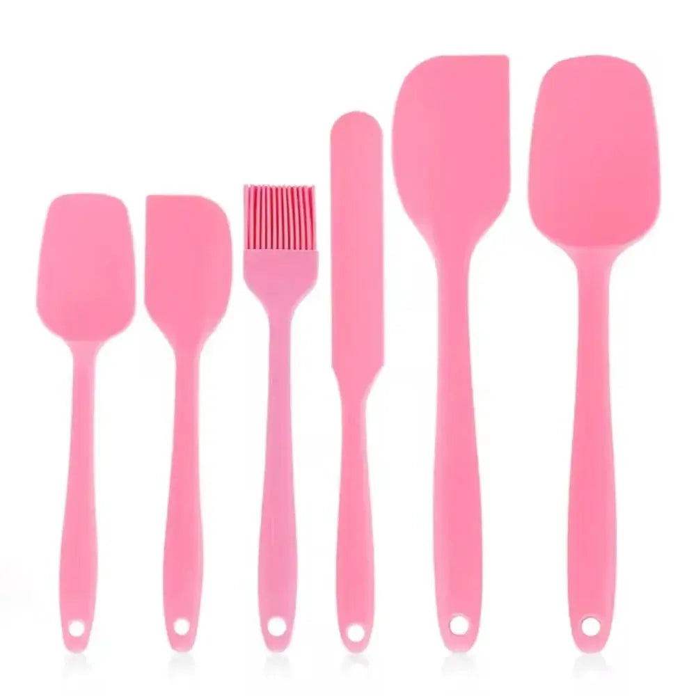 Silicone Spatula Set | Food Grade Silicone | Heat Resistant | 6 Piece Set