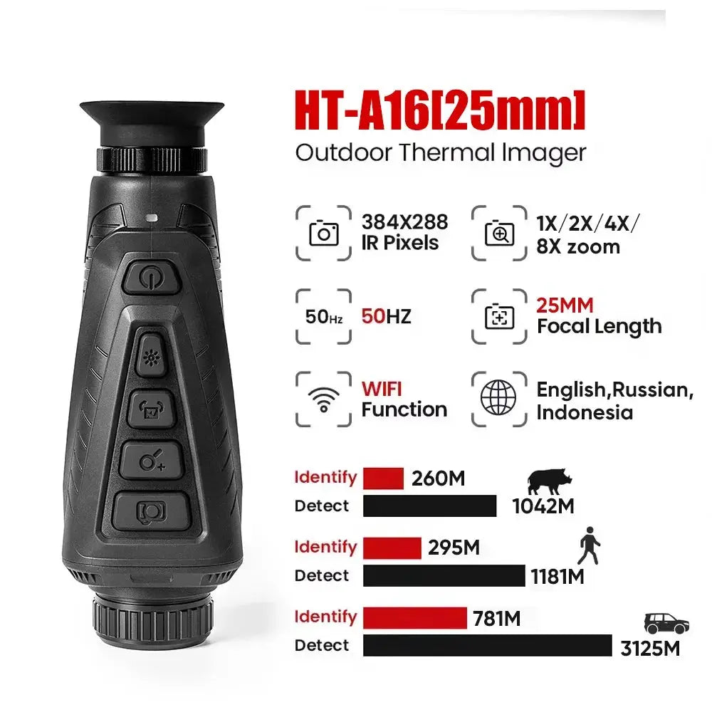 Thermal Camera Hunting Night Vision Monocular Telescope HT-A16 WIFI Outdoor Observation Thermal Imager Scope from PriceLows™