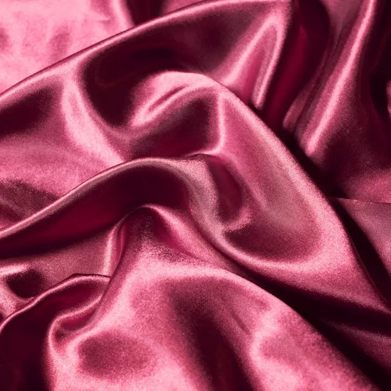 Satin Fitted Sheet | Solid Color Ice Silk | Elastic Band | Twin Full Queen