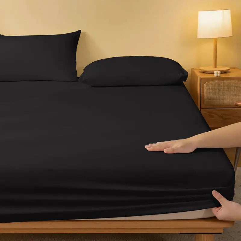 1 piece of solid color matte bed sheet, solid color bed cover for bedroom, bedding (excluding pillowcases) from PriceLows™