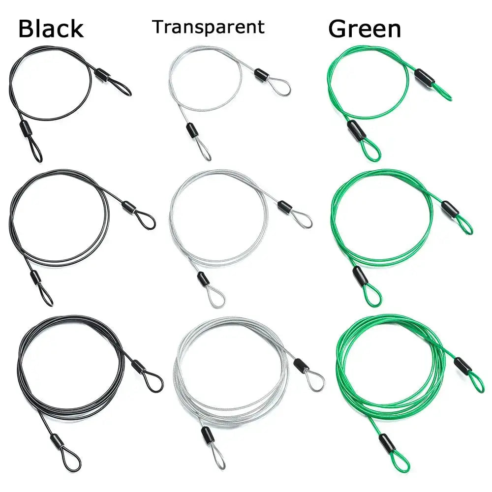 0.5/1/2Meters Security Safety Rope Anti-theft Ropes Cycling Strong Wire Bicycle Lock Wire Steel Cable Lock Road Bike Lock from PriceLows™