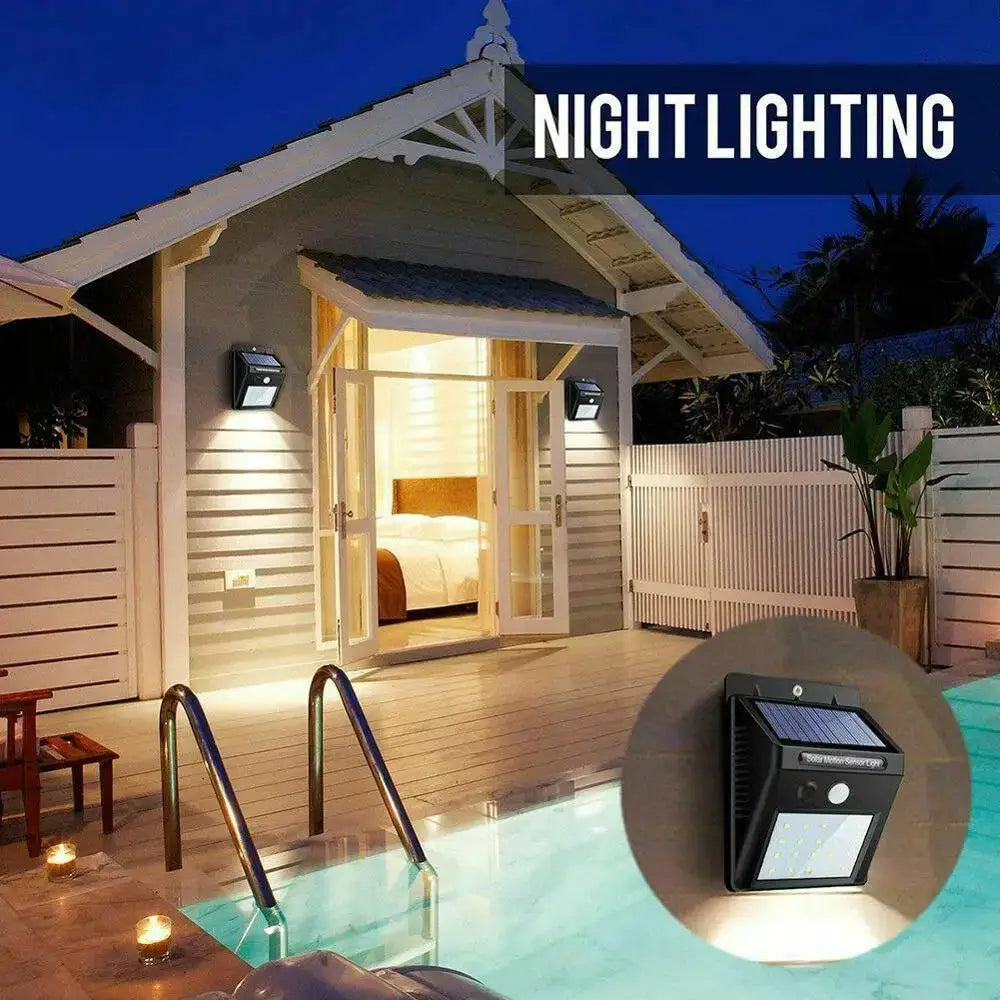 30 LED Solar Motion Sensor Wall Light IP65 Waterproof Outdoor Security Lighting Wireless Garden Courtyard Pathway Decoration from PriceLows™