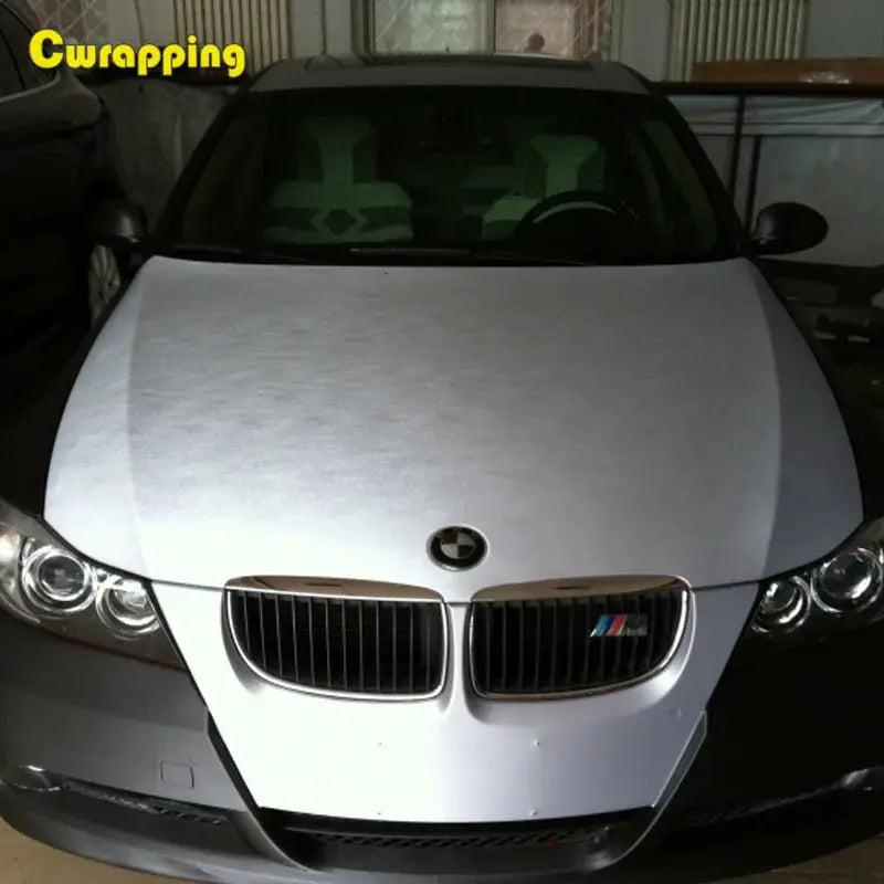30cmx100cm Car styling Silver Matte Brush Metallic Vinyl Film Car Wrapping Sticker Decal Bubble Free Brushed Foil for Motorcycle from PriceLows™