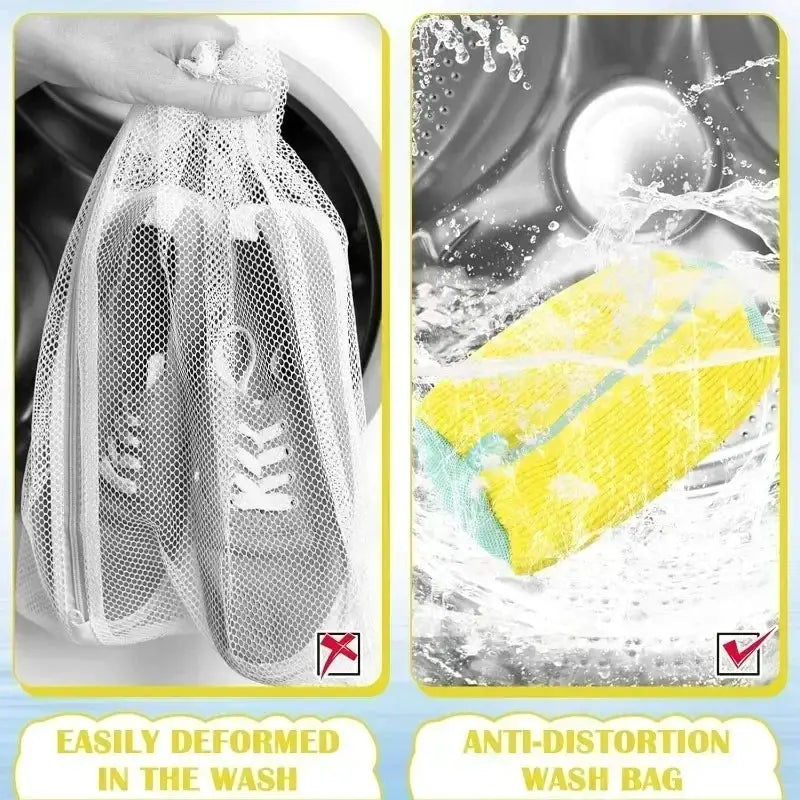 1/2/4PCS Washing Shoes Bag Cotton Laundry Fluffy Fibers Easily Remove Dirt Washing Bags Anti-Deformation Shoes Clothes Organizer from PriceLows™