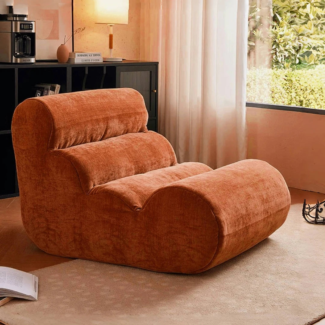 Lounge Chair | Velvet Fabric | No Assembly | One Size