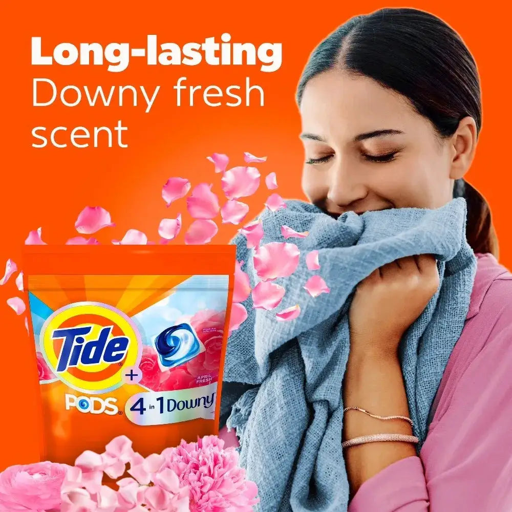 Laundry Detergent Pods | 4-In-1 Formula | April Fresh Scent | 11 Count