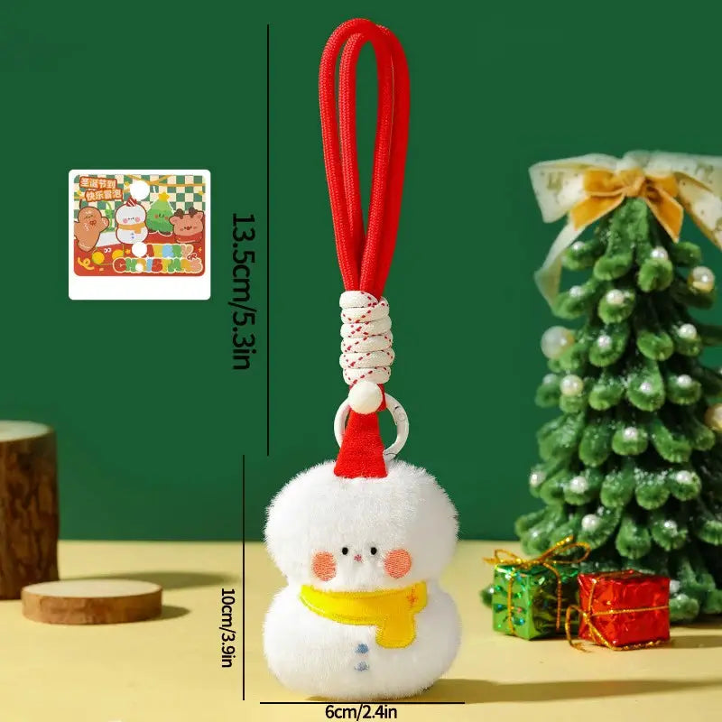 Hanging Plush Ornament | Santa Claus Snowman | Soft Touch Christmas Decoration