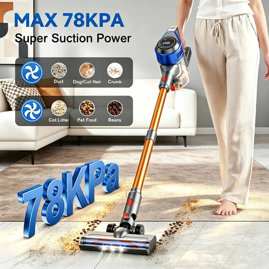 Cordless Vacuum | Wet Dry Handheld | LED High Power Suction | Li Ion