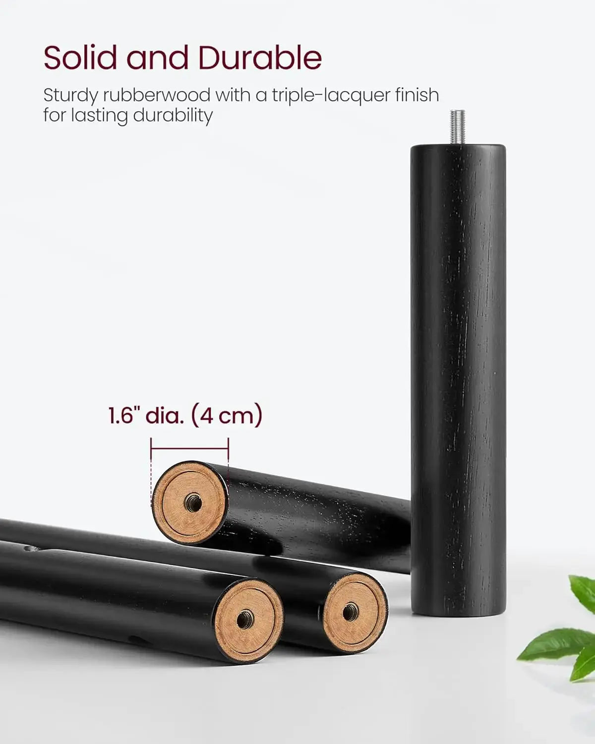 Solid Wood Coat Rack | 8 Freestanding Hooks | 3 Height Options | Rubberwood