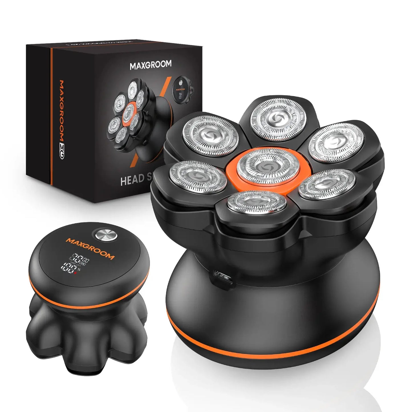 Head Shaver | IPX6 Waterproof | USB Rechargeable | 7D Model