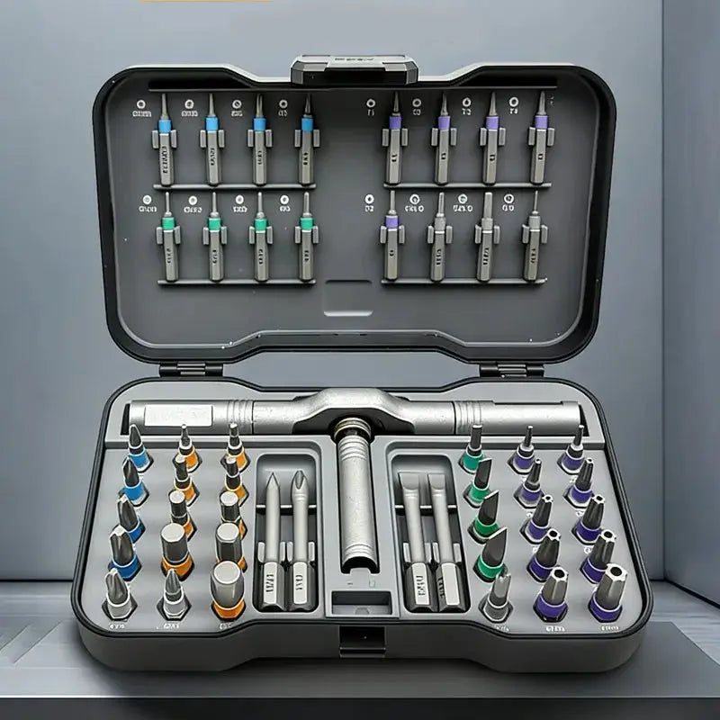 50-in-1 Magnetic Ratchet Screwdriver Set, DIY Ratchet Handle Detachable Multi-functional Tool Set, Portable Repair Tool Set. from PriceLows™