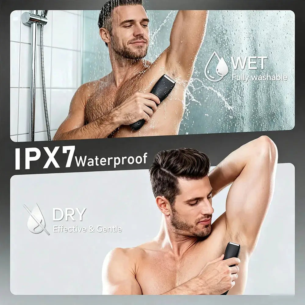 Electric Body Hair Trimmer | Waterproof Design | Type-C Recharge | Unisex Use