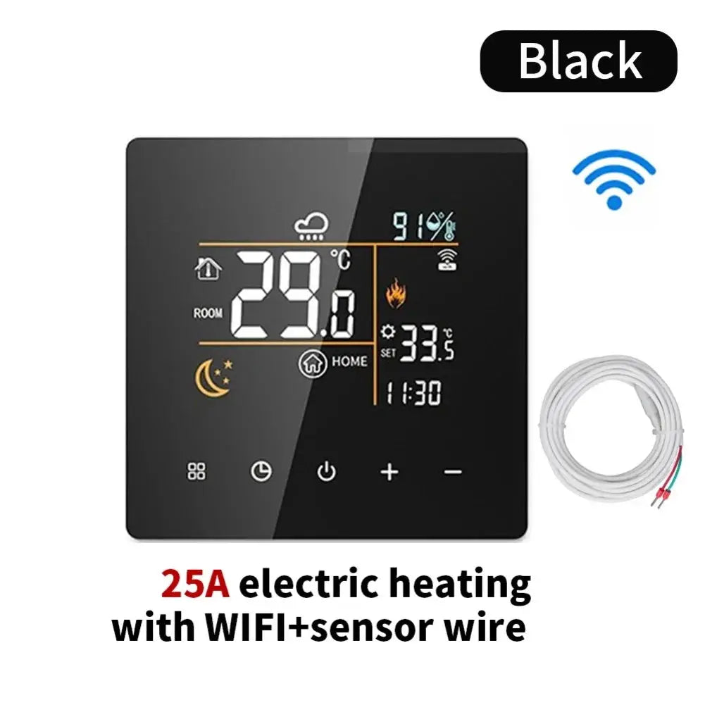 For Tuya Smart WiFi Thermostat And Hygrometer Digital Temperature Controller Temperature Humidity Infrared Controller from PriceLows™