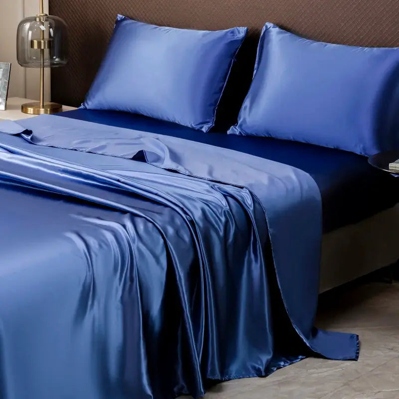 Satin Sheet Set | Solid Color | Soft Silky Finish | Twin Full Queen King