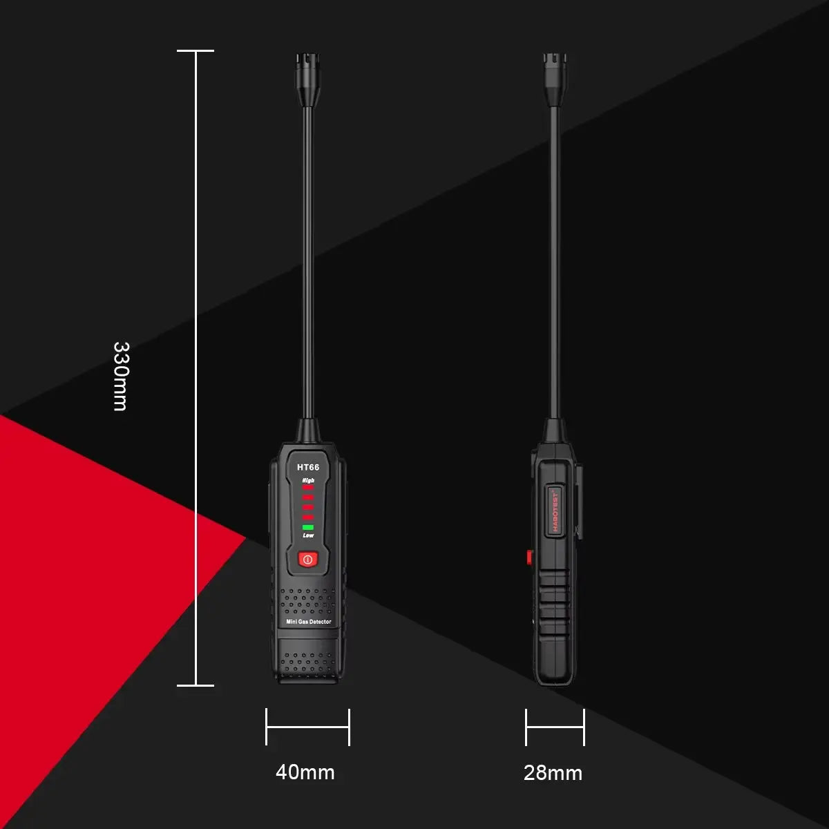 HABOTEST HT66 Gas Leak Detector Combustible Natural Methane Gas Leak Detector 50-1000PPM Sound Alarm Gas Tester from PriceLows™