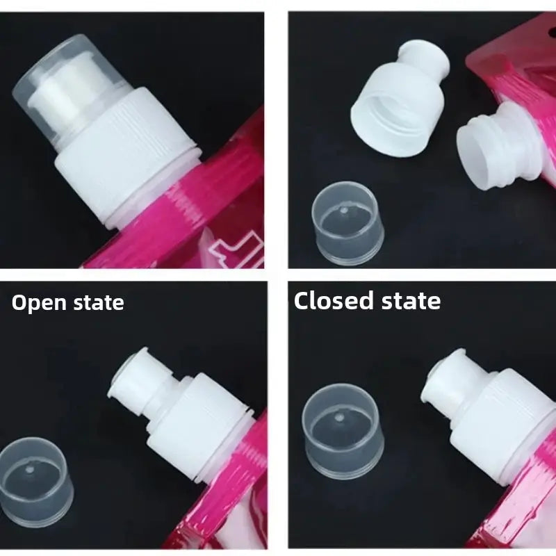 500ML Portable Ultralight Foldable Silicone Folding Water Bottle Water Bag Outdoor Sport Supplies Hiking Camping Soft Flask Bag from PriceLows™