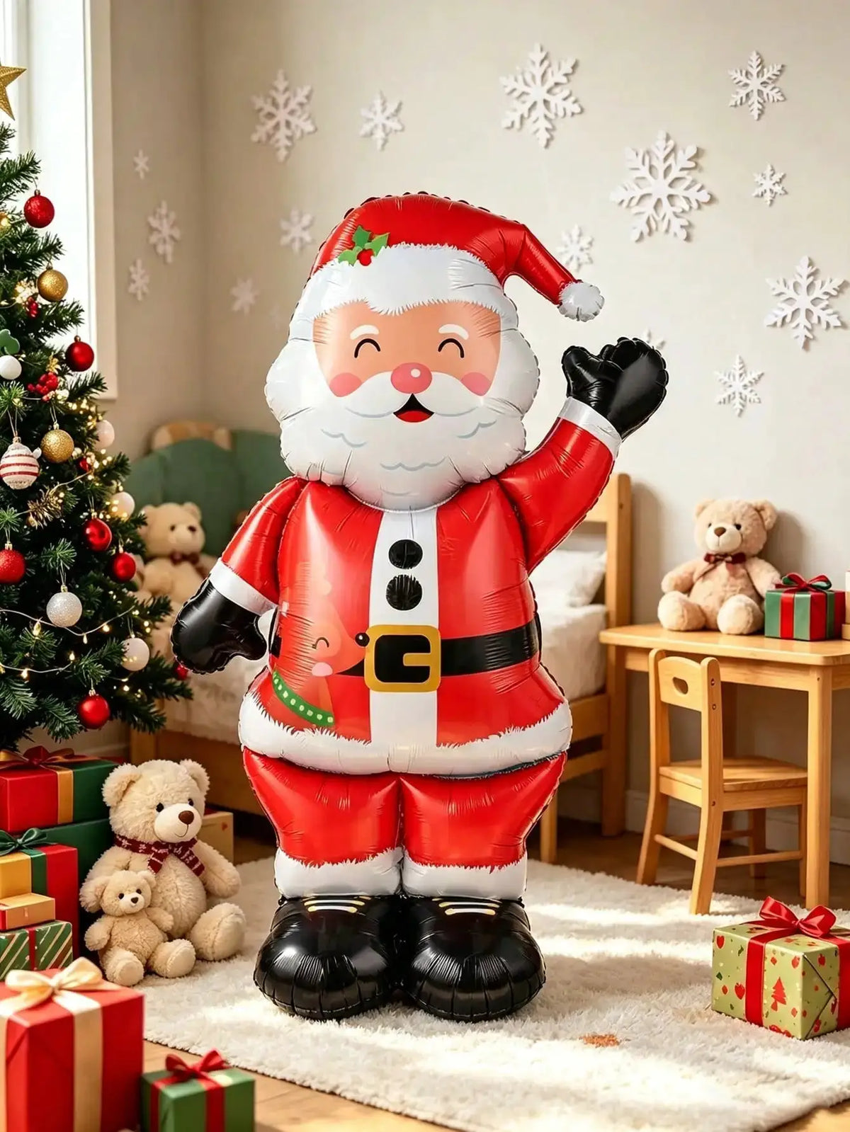 Giant Standing Santa Balloon | 62 Inches | Squinting Style