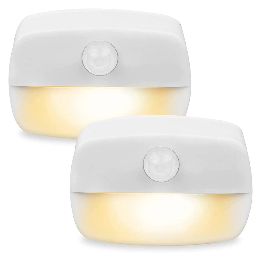 Motion Sensor Night Light | Battery Operated | LED Bulbs | Hallway Stair