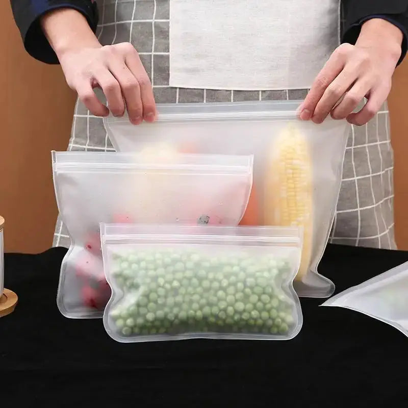 Reusable Food Storage Bag | 80ml Capacity, Leakproof | PEVA Material | One Size