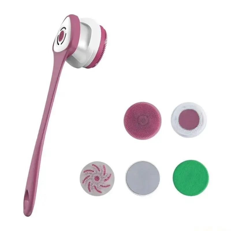Electric Bath Brush | Rechargeable | Five Attachments Included | One Size