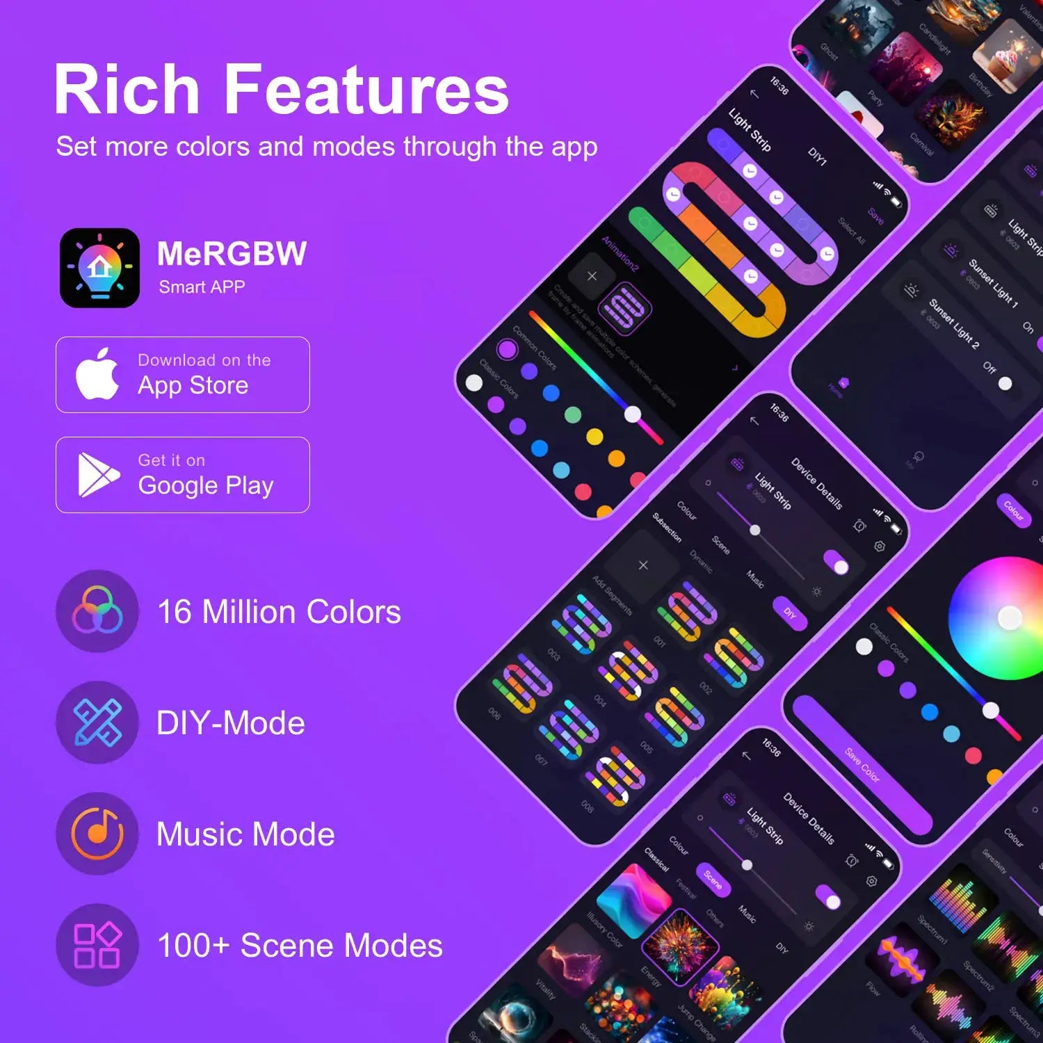 Neon LED Strip Lights 1m 2m 3m Silicone Neon Rope Light Music Sync DIY APP MeRGBW Multicolor Chasing Strip Tape Room Wall Decor from PriceLows™