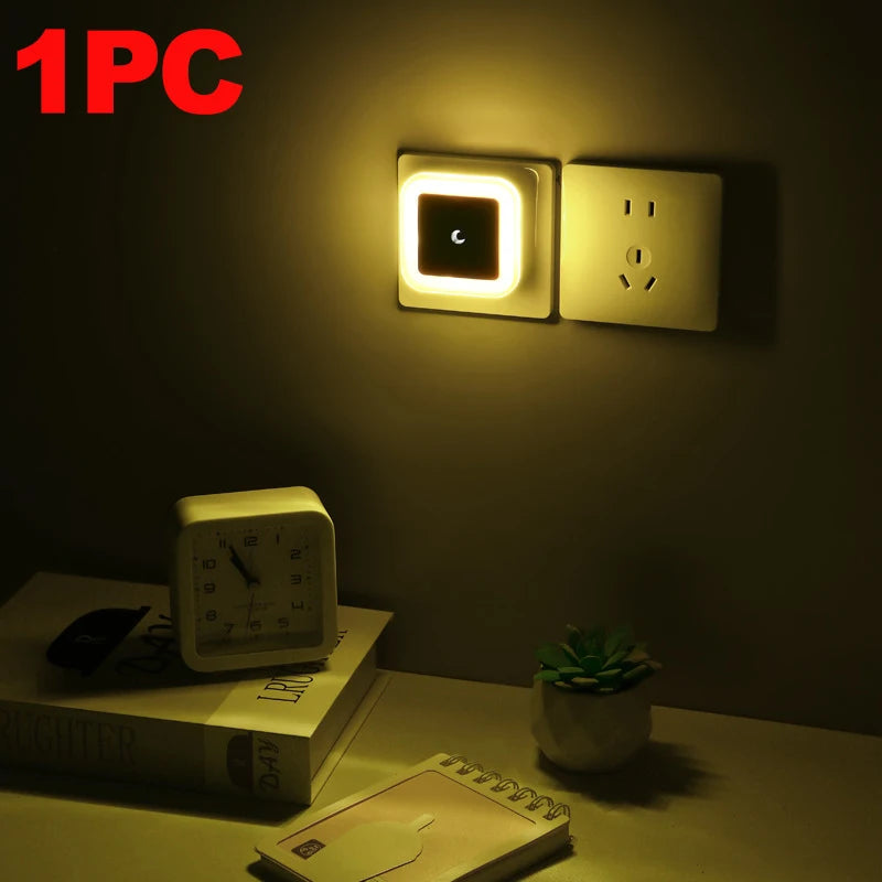 LED Night Light | Plug-In Wall | Dark Sensor Auto | 1-8 Pack