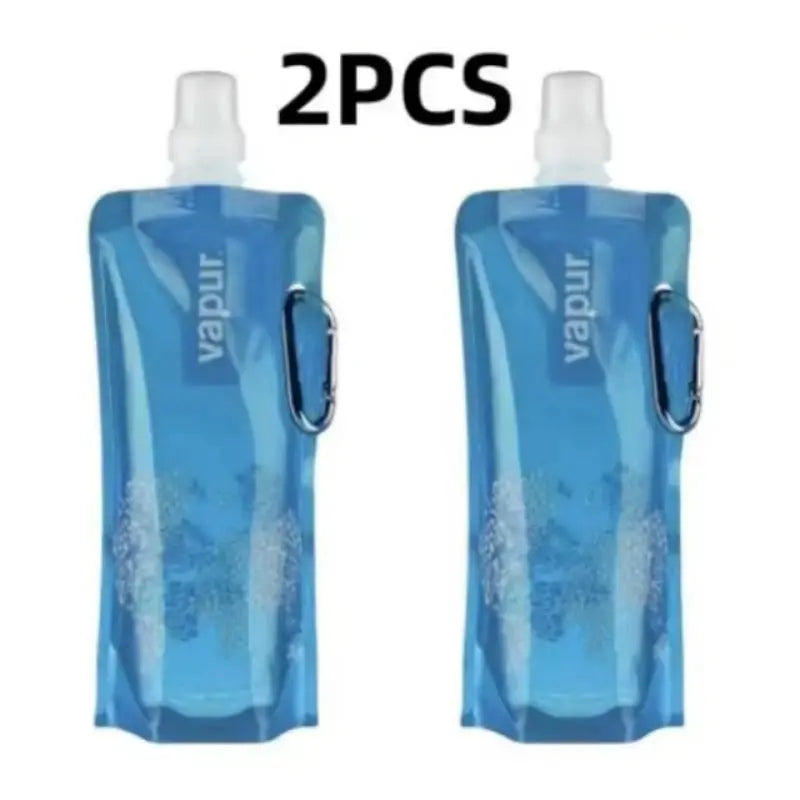500ML Portable Ultralight Foldable Silicone Folding Water Bottle Water Bag Outdoor Sport Supplies Hiking Camping Soft Flask Bag from PriceLows™