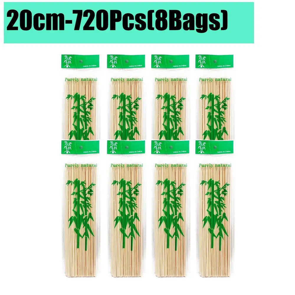Bamboo Skewers | Natural Color | 15/20/25/30cm | 80-90 Pcs Pack