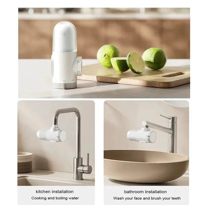 New XIAOMI Mijia Faucet Water Purifier 2 Household Kitchen Tap Visible Water Filter Activated Carbon Percolator System from PriceLows™
