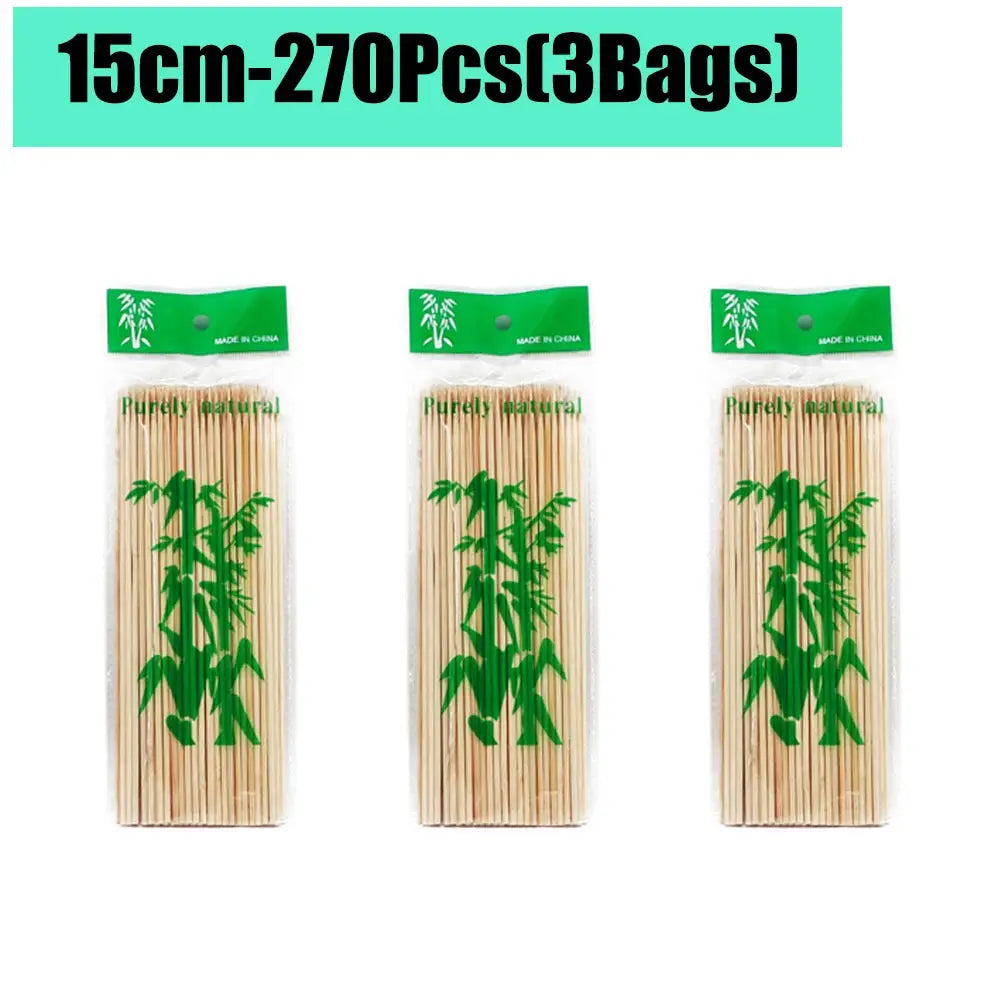 Bamboo Skewers | Natural Color | 15/20/25/30cm | 80-90 Pcs Pack