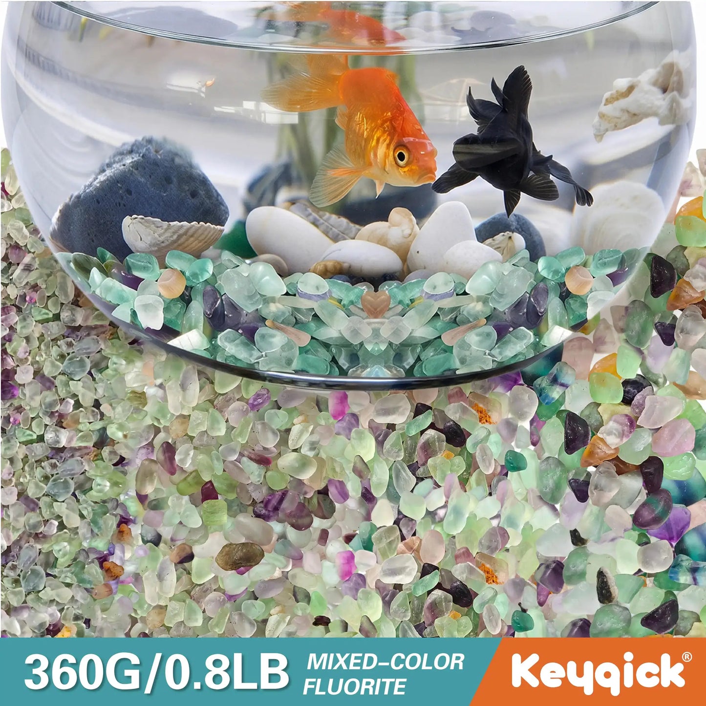 Natural Fluorite Fragments | 360g Net Weight | Rough Cut Edges | Versatile Gravel