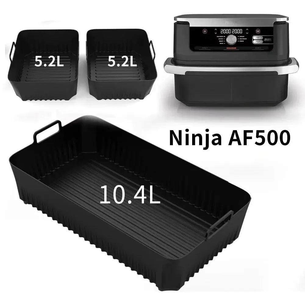 Air Fryer Liners | Silicone | Dishwasher Safe | Ninja AF500 3.5 Qt And 7 Qt