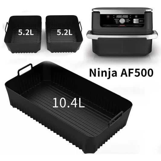 Air Fryer Liners | Silicone | Dishwasher Safe | Ninja AF500 3.5 Qt And 7 Qt