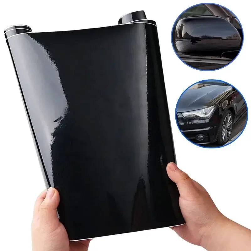 Gloss Black Car Body Film Vinyl Wrap Decals Self Adhesive Sticker Motorcycles Bike Auto Skin Color Changing Films 150*50cm from PriceLows™