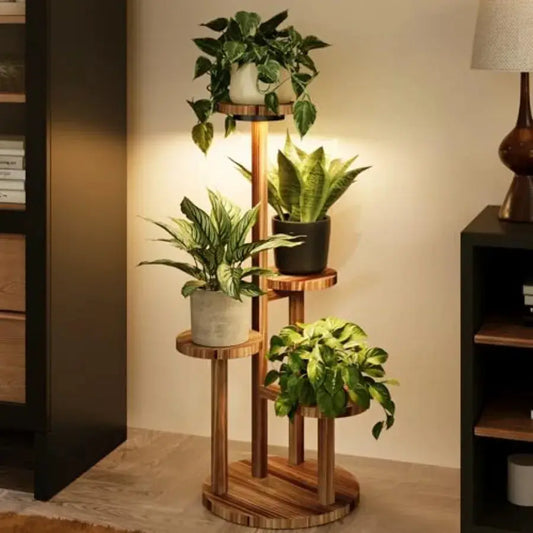 Plant Stand Indoor Grow s Plant Shelf Wood Plant Stand for Multiple Plants Tall Corner Plant Stands for Outdoor Round Flower St from PriceLows™