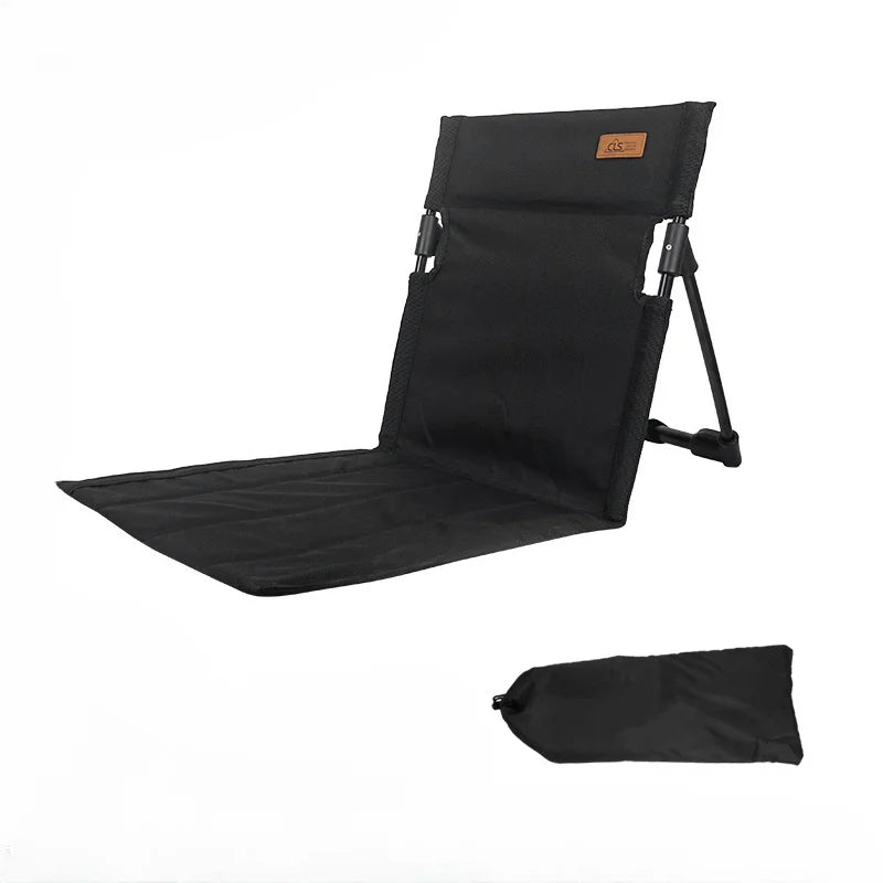 Portable Foldable Chair | Back Support | Aluminum Frame | Size 37x39x42cm