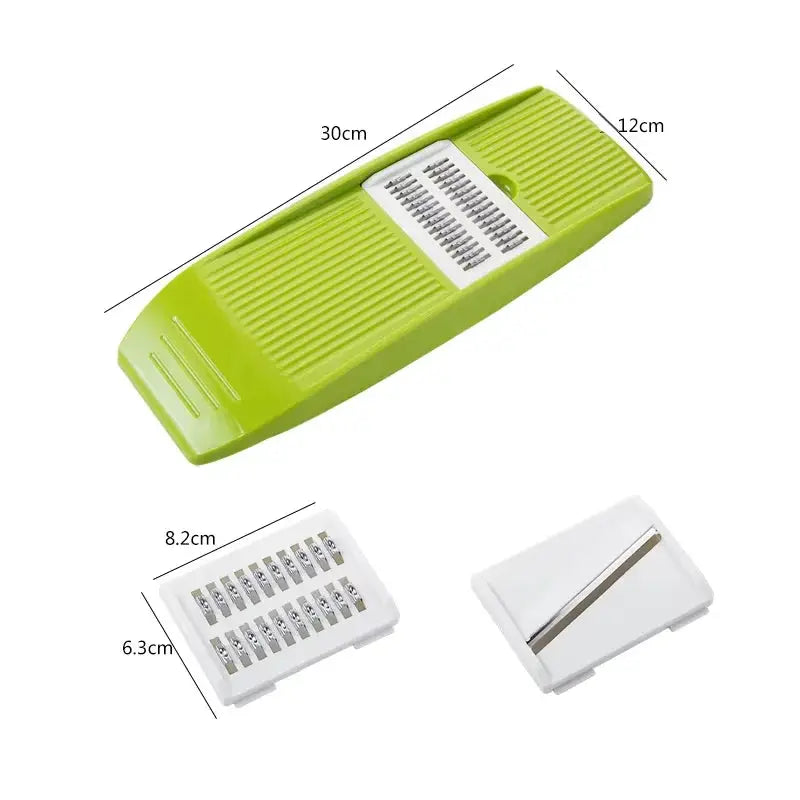 Handheld Mandoline Slicer | 3 Stainless Steel Blades | Adjustable Thickness