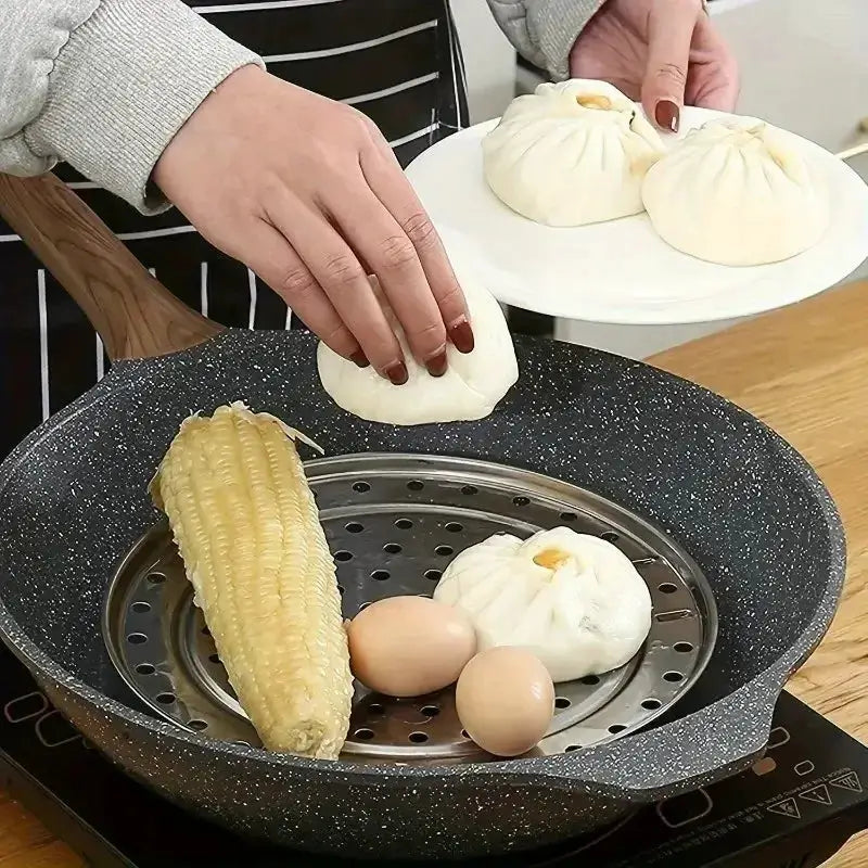 Stainless Steel Round Steam Tray | Removable Legs | Fits Instant Pots, Stockpots