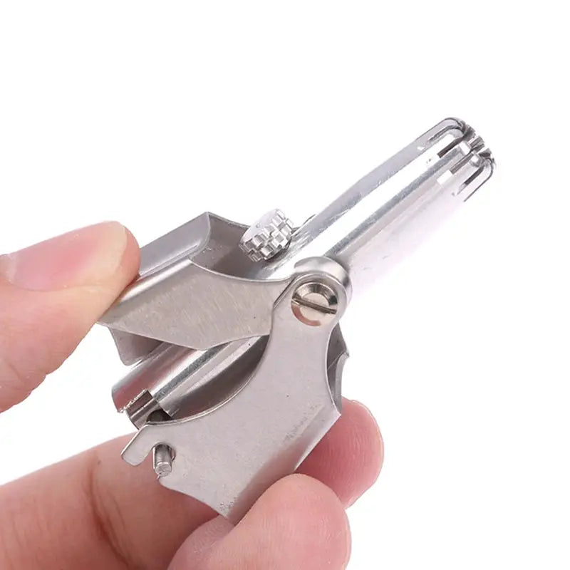 Nose Hair Trimmer Cleaner For Men Women Stainless Steel Manual Mechanical Shaving Razor Washable Hair Removal Tools Detachable from PriceLows™