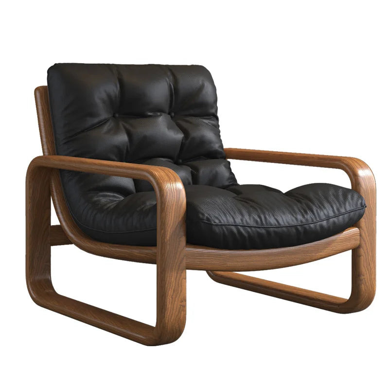 Living Room Sofa | Leather Upholstery | Modern Nordic Style | Single Unit