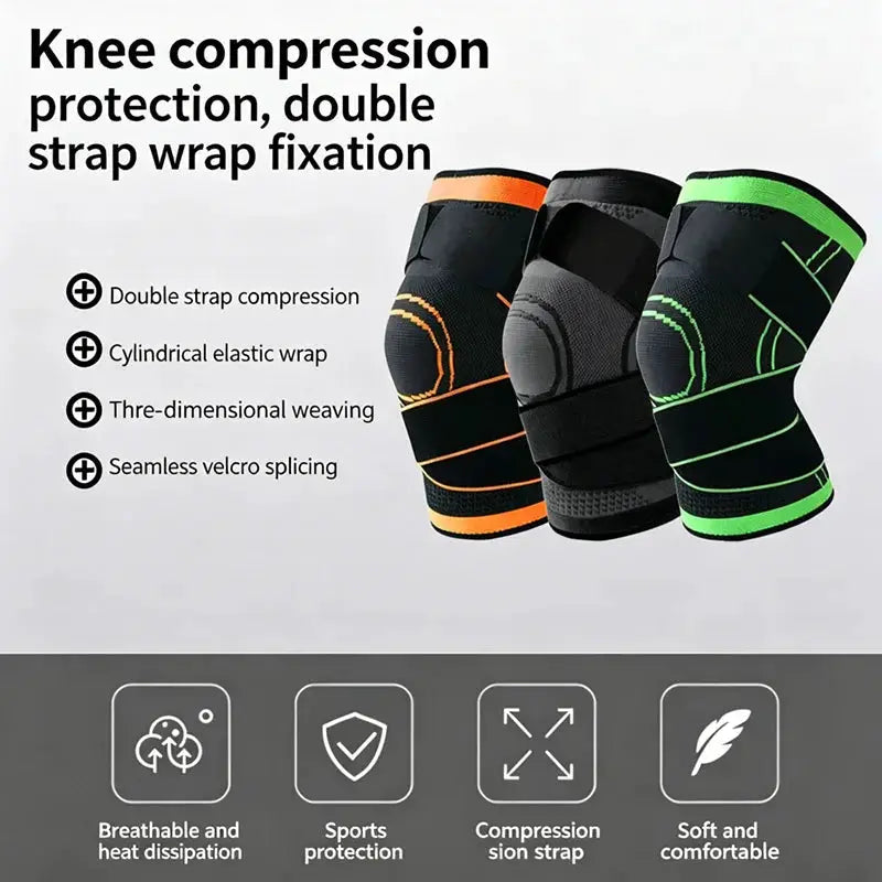 Compression Knee Sleeve | Breathable Nylon | Patella Support | Unisex