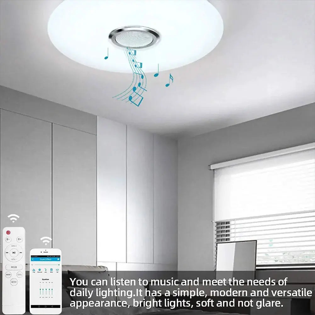 Modern Ceiling Lamp Dimmable RGB LED Ceiling Light APP Control Bluetooth-compatible Intelligent LED Lamp for Bedroom Living Room from PriceLows™