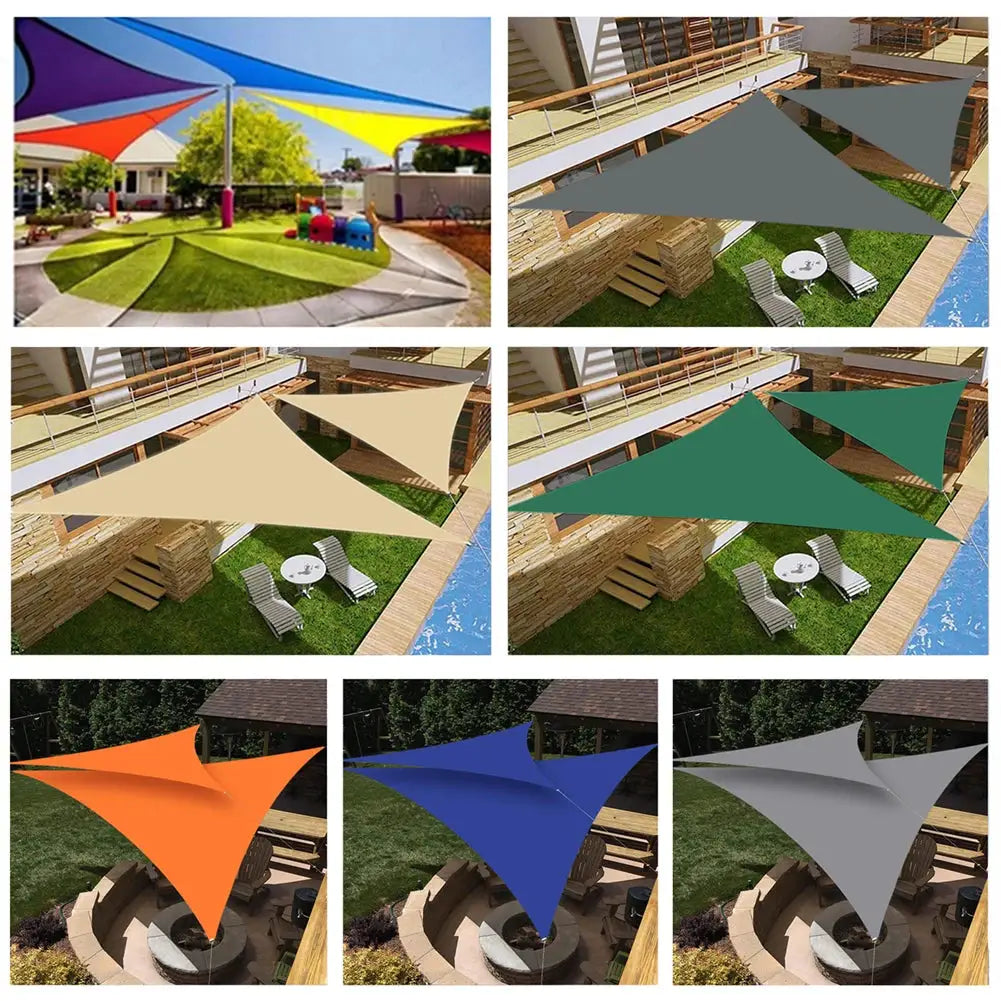 Triangle Sun Shade Sail | Waterproof HDPE | 5x5x5 Ft | Outdoor Patio Canopy