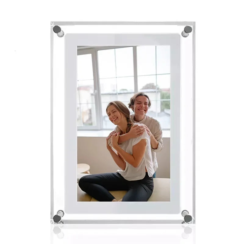 Cuttest Gift Acrylic Digital Photo Frame 5 Inch 1000mAh Vertical Display IPS Screen 2G Memory Battery Porta Retrato Digital from PriceLows™
