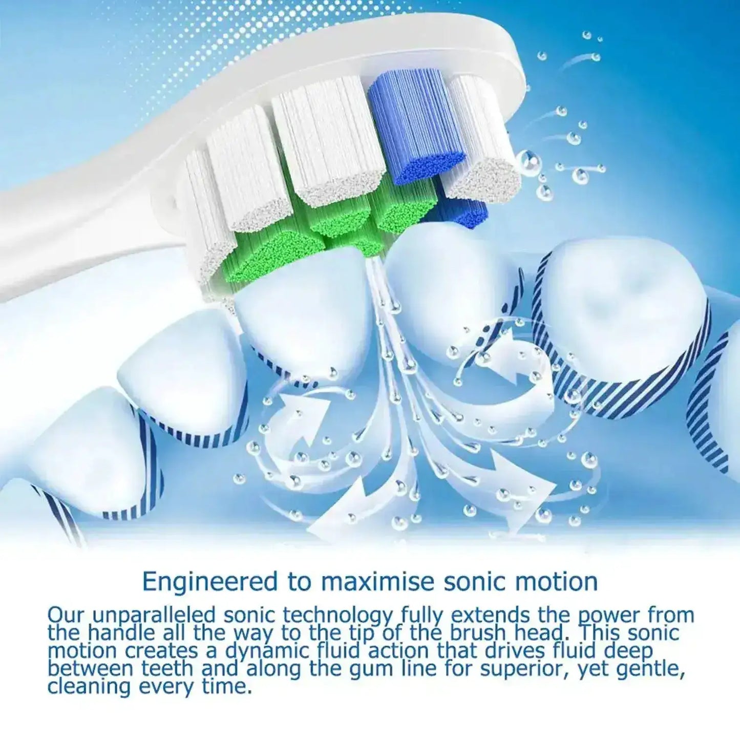 4/8/12/16 Pcs Replacement Toothbrush Heads Compatible with Philips Sonicare Electric Toothbrush Refills for 1100 2100 4100 5100 from PriceLows™