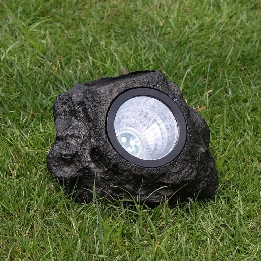 Warm/Cold White Stone Solar Powered Landscape Light Garden Light for Waterproof Outdoor Garden Lawn Pathway Patio Tree Decor from PriceLows™