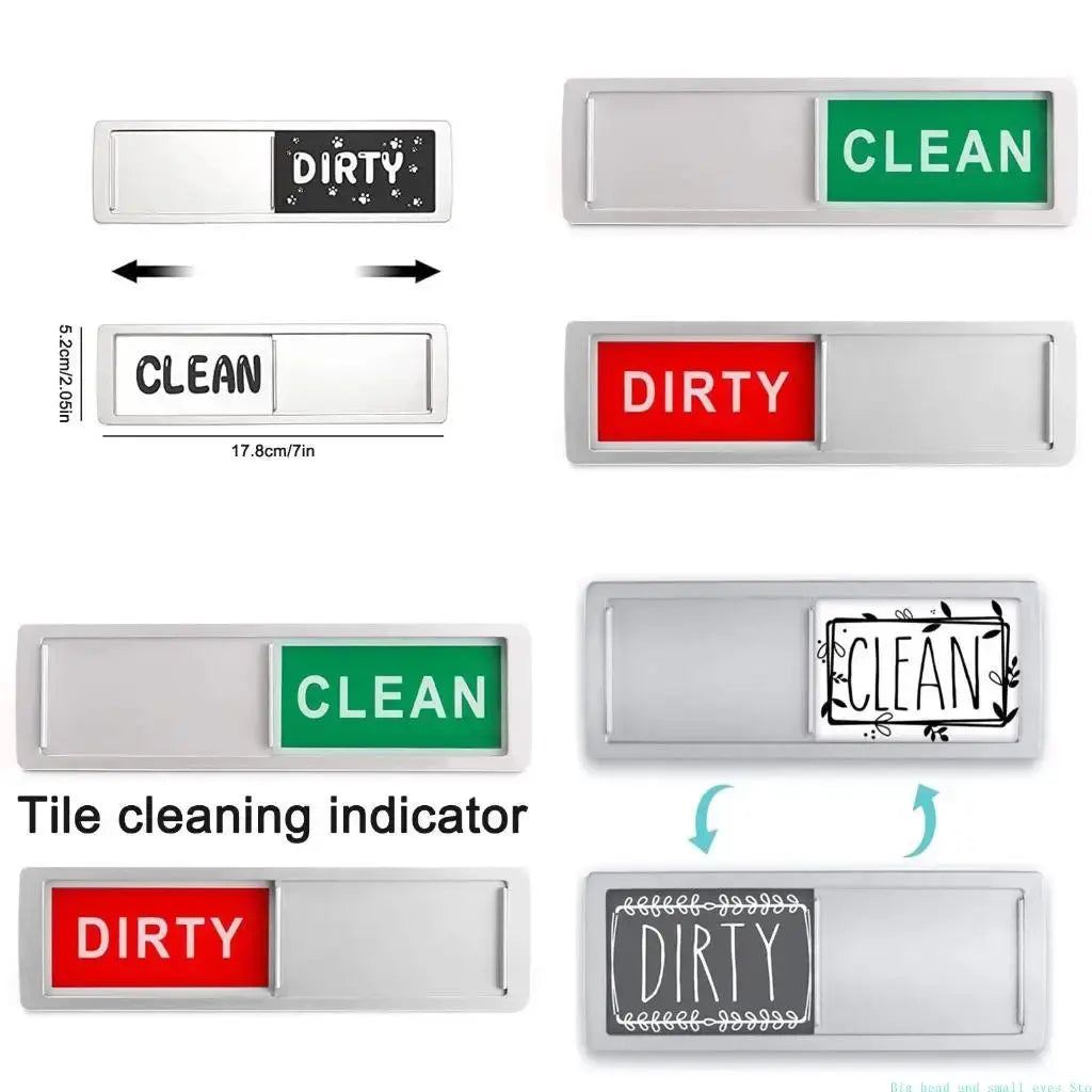 Dishwasher Magnets | Clean Dirty Sign | Magnetic Sign Sticker | One Size