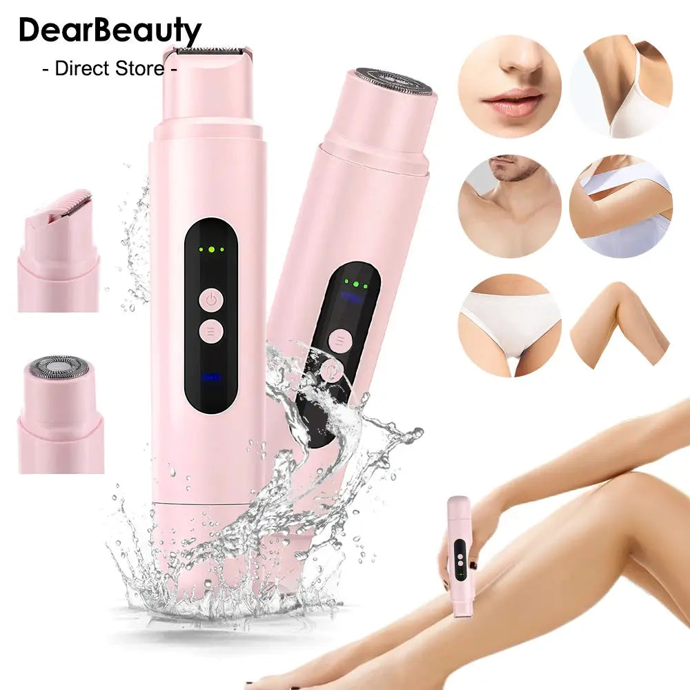 Wet Dry Electric Shaver | 60 Min Battery | Double Head Trimmer